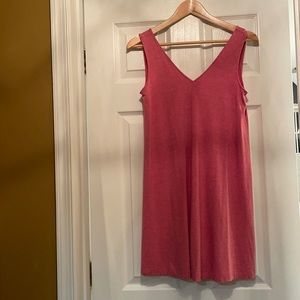 Loft v-neck front and back tank dress.
